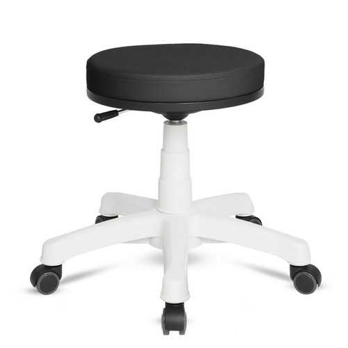 원형 스툴 화이트다리 발받침대 의자 R200WH