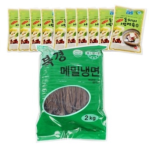 강동퓨어푸드 메밀냉면2kg 준훈 동치미육수 10개 인분 세트_이미지