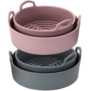 리빙스토리 실리콘 에어프라이어용기 (대+특대)_이미지