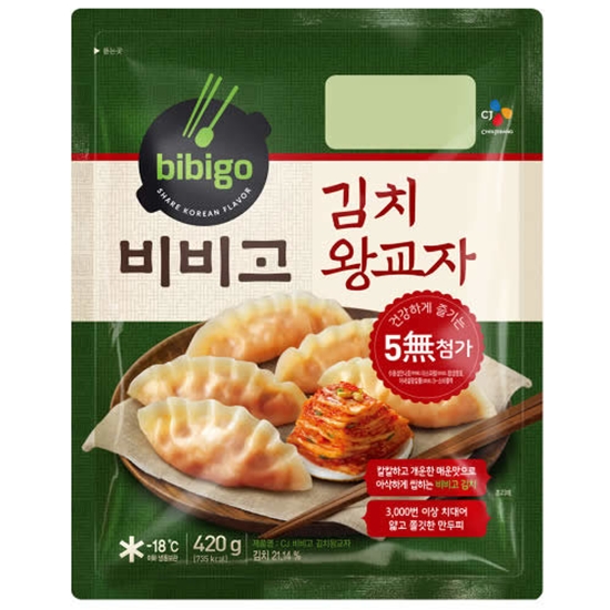 CJ제일제당 비비고 김치 왕교자 420g이미지입니다. 누르면 해당 게시물로 새창이동합니다.
