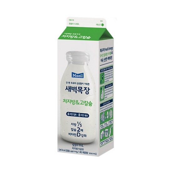 매일유업 새벽목장 저지방 고칼슘 우유 930ml (12개, 1달배송)