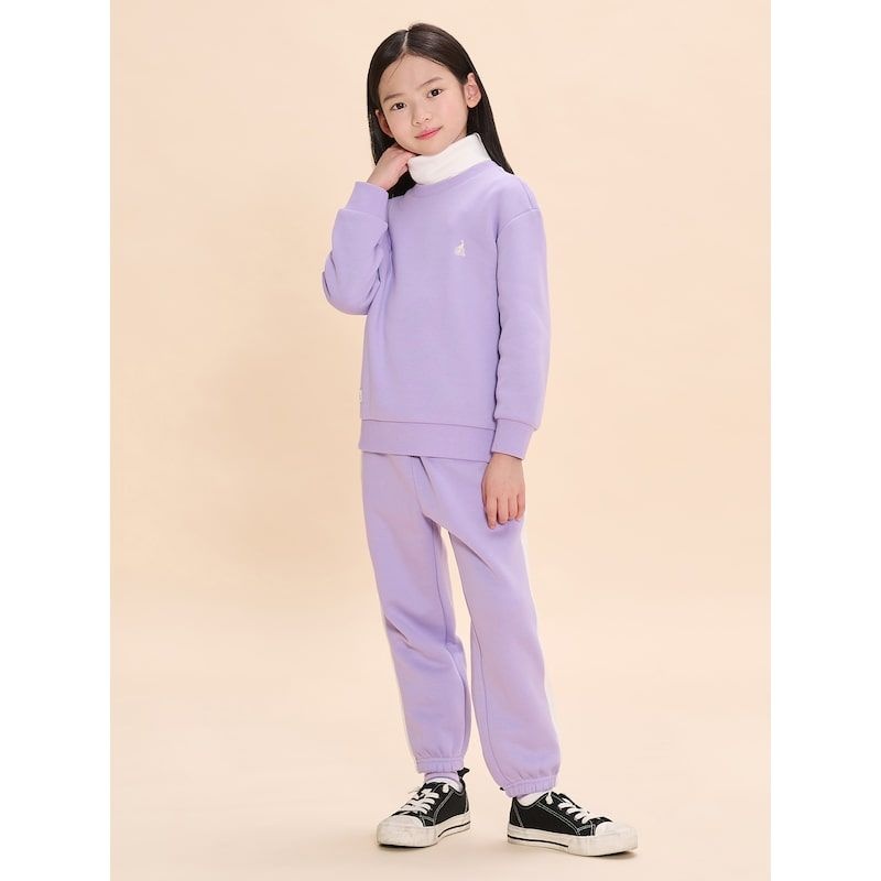 ltgt 키즈 KIDS 톤온톤 목폴라 기모 스웨트 3세트 퍼플 244029