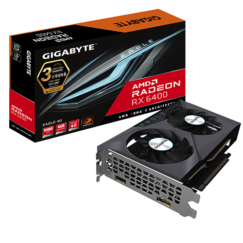 GIGABYTE 라데온 RX 6400 EAGLE D6 4GB 제이씨현