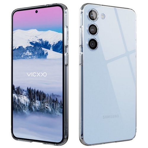 VICXXO 갤럭시S23 플러스 레빅스킨 투명 케이스