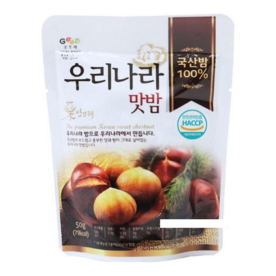 굿뜨래 밤뜨래 우리나라 맛밤 50g (1개)_이미지