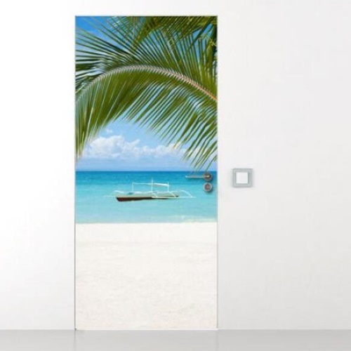 꾸밈 야자수와해변 gb220 [100cm x 210cm]