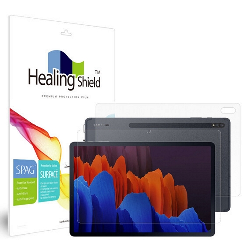 폰트리 힐링쉴드 갤럭시탭S7 플러스 슈페리어 저반사 액정+후면보호필름 (액정 1매+후면 1매)_이미지