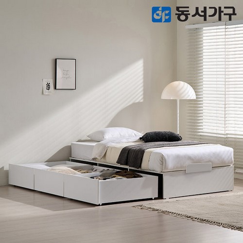 동서가구 유주얼 무헤드 빅서랍 수납침대 SS (양면본넬)_이미지