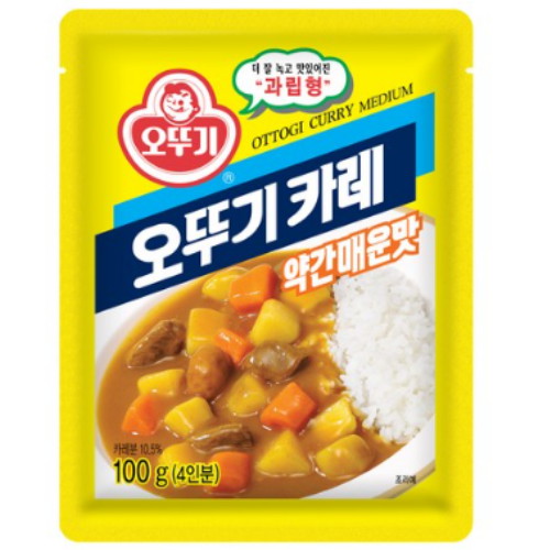 오뚜기 분말 카레 약간매운맛 100g이미지입니다. 누르면 해당 게시물로 새창이동합니다.