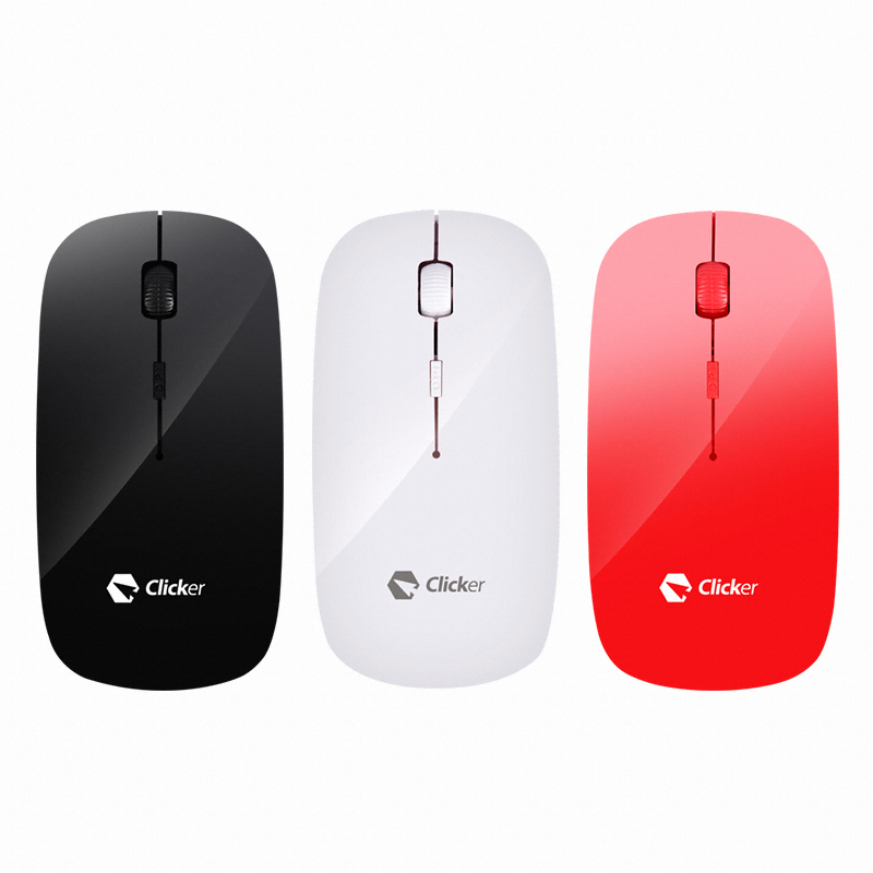 지클릭커 Clicker T10 슬림 무선 마우스 (블랙)_이미지