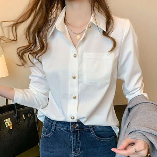 [불명] 베이지 금단추 블라우스 AYN6BL520A  스타일아유 AYN6