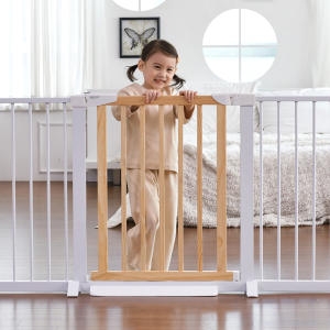 이지핏 프리미엄 원목 유아 안전문 우디 WD-N01 M 중형