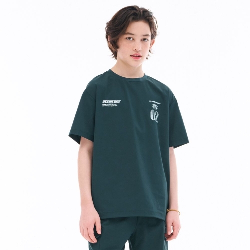 오션스카이 남아 스트레치 그래픽 반팔 티셔츠-EBJB5814D0C_이미지