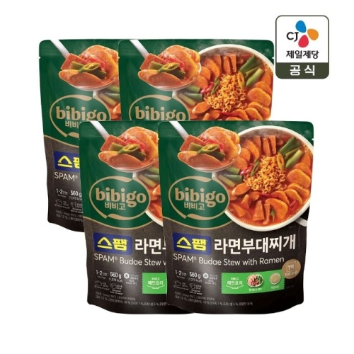 CJ제일제당 비비고 스팸라면 부대찌개 560g (4개)_이미지