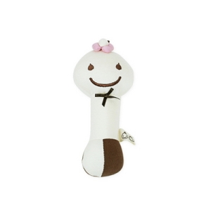 오가닉 꽃잎물방울 딸랑이인형