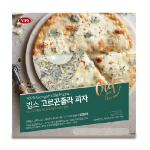 CJ푸드빌 빕스 클래식 고르곤졸라 피자 400g이미지입니다. 누르면 해당 게시물로 새창이동합니다.