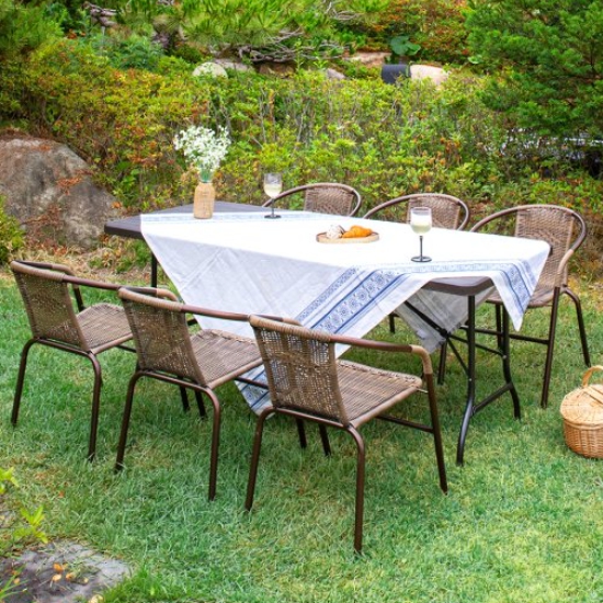 위드퍼니처 아르망 유로 야외 테이블 1800 (39번의자6개)_이미지