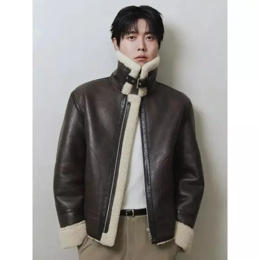 지오지아 남성페이크무스탕자켓AAG4FP1106BR_SC