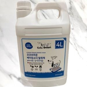 한국미라클피플사 코코브라운 베이킹소다 액상탈취제 베이비파우더향 (강아지용) 4L (1개)_이미지