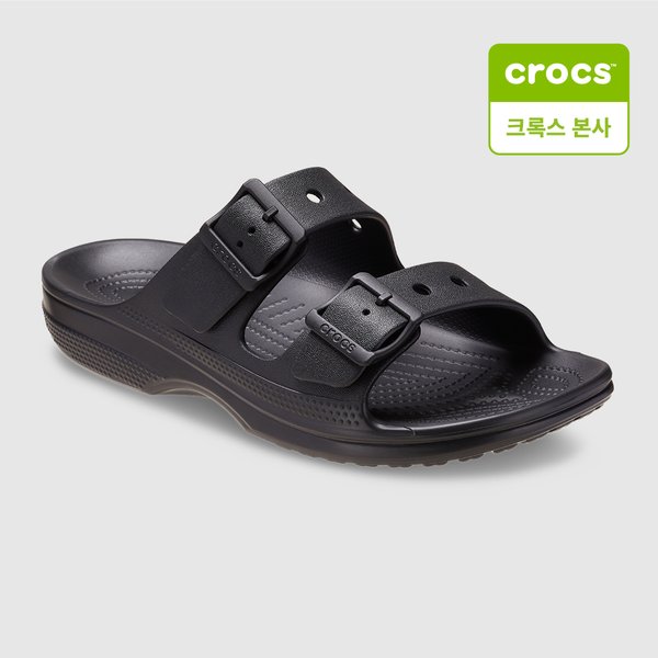 크록스 여성 새터데이 샌들_213586 (001, 블랙)_이미지
