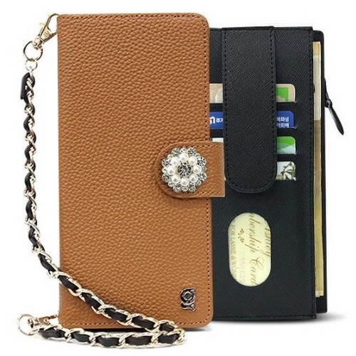 케이투코프 카투소 갤럭시A9 프로 오플 지퍼 다이어리 비즈 케이스