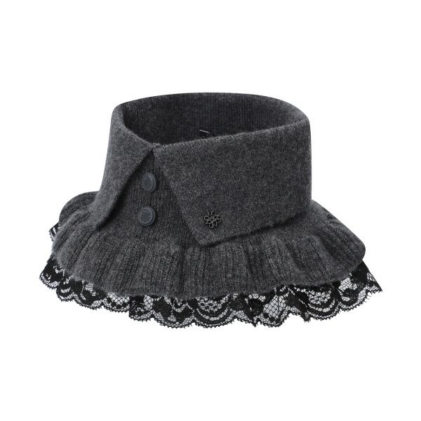 세인트앤드류스 캐시미어 레이스 헴 넥워머 821E3AC258_이미지