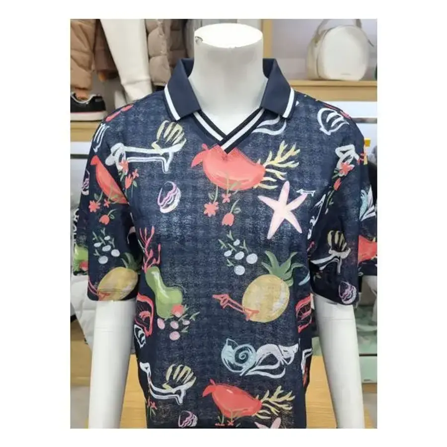 루이까스텔 여성 전판 프린트 반팔티셔츠7LOTS468N