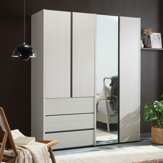 리바트 토피 거울도어 서랍형 옷장 1600_이미지