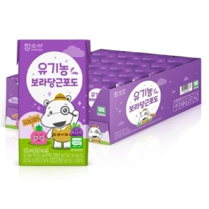함소아제약 유기농 보라당근포도 125ml