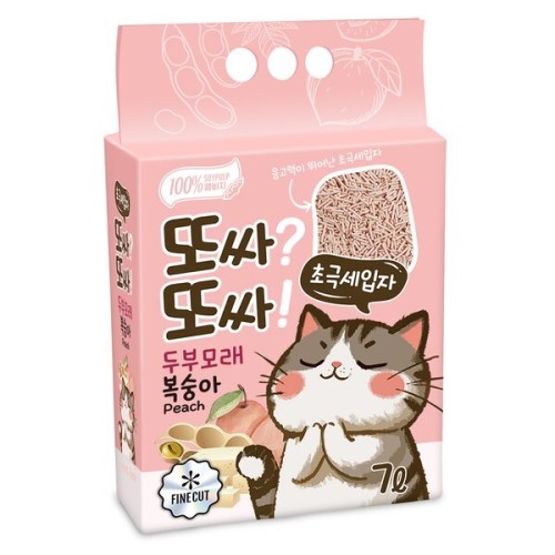 테비토퍼 또싸또싸 두부모래 초극세입자 복숭아향 2.5kg이미지입니다. 누르면 해당 게시물로 새창이동합니다.