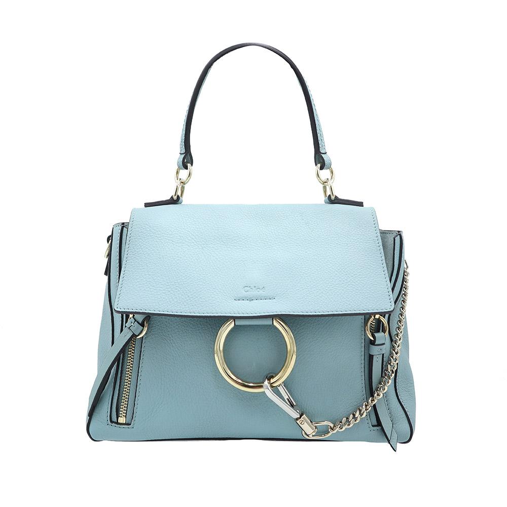 끌로에 에임 레온 도르 CHC17WS322HGJ 블루 카프스킨 페이데이 스몰 2WAY