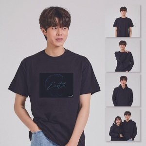 키밍 earth 패밀리룩 홀서빙 오버핏반팔티 W67C06E