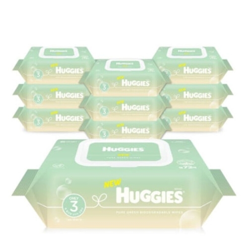 유한킴벌리 하기스 퓨어 그린 물티슈 캡형 72매 (20팩)