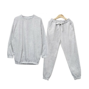 리빌모아 남자 밴딩팬츠 맨투맨 가디건 니트 슬랙스 조거 상하의세트DJ SETA SGQQM780M880 백멜란지 트렌디 감성의 스마트.._이미지