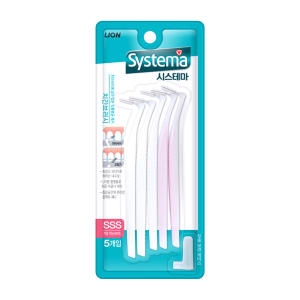 CJ라이온 시스테마 치간칫솔 0.8mm 5개입 (1개)