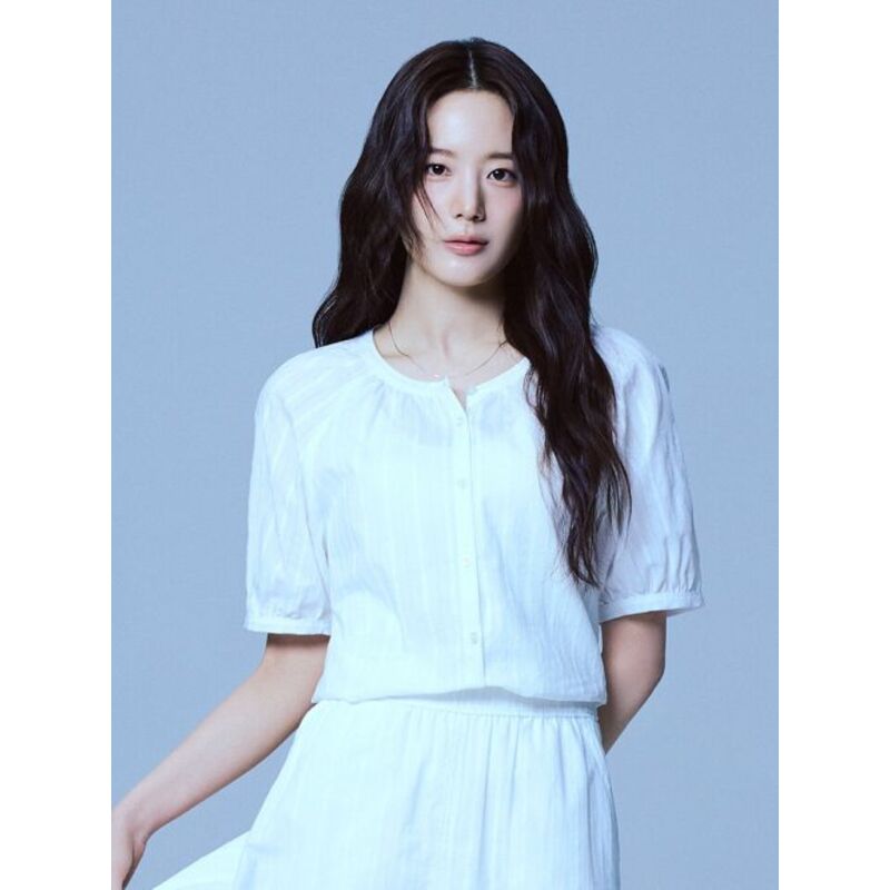신성통상 폴햄 여성 레이스 반팔 블라우스 8b2c2c