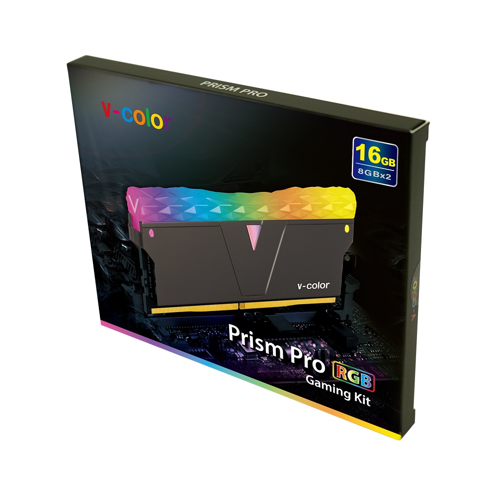 V-Color DDR4-3600 CL18 PRISM PRO RGB BLACK 패키지 (16GB(8Gx2))_이미지