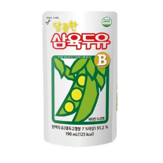 삼육식품 달콤한 삼육두유 B 190ml (파우치)
