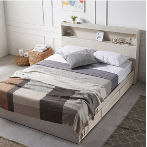 퍼니원 피츠 로티 수납 LED침대 SS (본넬스프링)_이미지