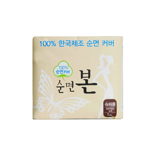  유기농본 순면 본 슈퍼롱 오버나이트 7개 [4팩(28개)]