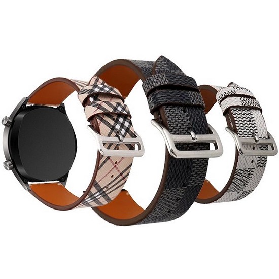올웨이즈 비쉐르 갤럭시워치 체크패턴 레더 밴드