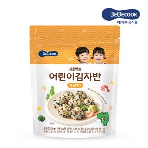 베베쿡 처음먹는 어린이 김자반 해물야채 25g (1개)_이미지
