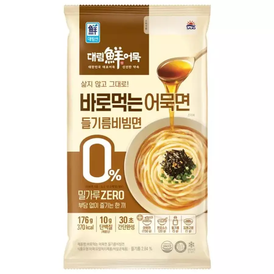 사조대림 대림선 바로먹는 어묵면 들기름비빔면 176g (5개)