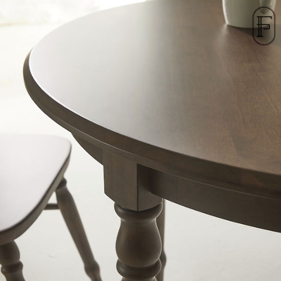 퍼피노 빌리 원형 원목 식탁 1000 (의자별도)_이미지