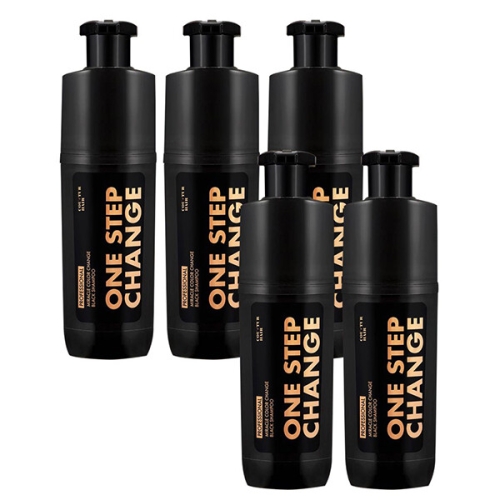 꾸띄르헤어 미라클 컬러 체인지 블랙 샴푸 진갈색 180ml (5개)_이미지