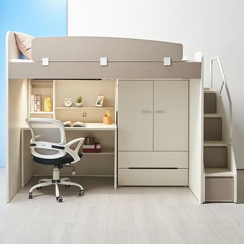 에보니아 허밍 계단형 C세트 벙커침대 SS