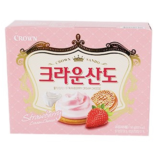 크라운제과 크라운산도 딸기크림치즈 161g (1개)_이미지