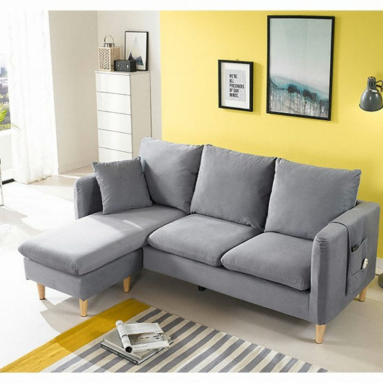 오스본가구 디올 패브릭 소파 3인용 (스툴포함)_이미지