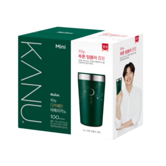 동서식품 맥심 카누 디카페인 아메리카노 미니 100T + 투톤 텀블러 (1개)