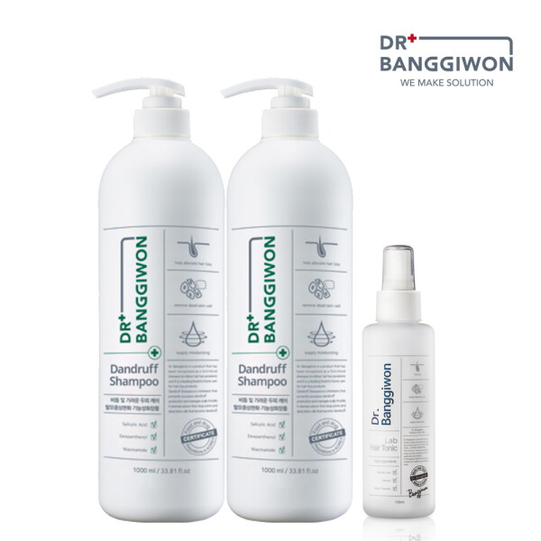 닥터방기원 댄드러프 샴푸 1000ml 2개+랩 헤어토닉 150ml 3종세트_이미지